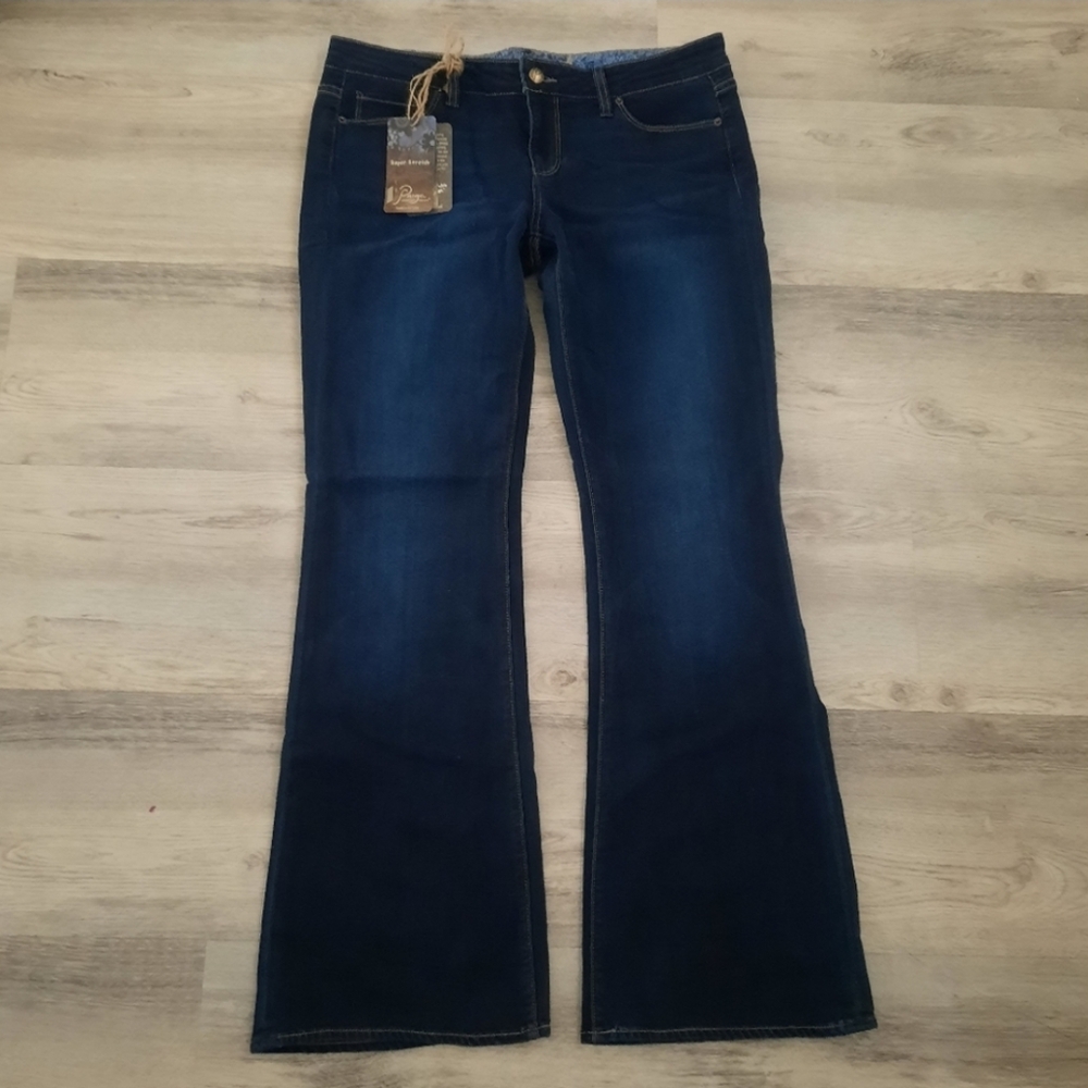 NWT Paige Dark Blue Jeans - Picture 8 of 9